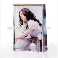 Customized crystal photo frame with color printing for souvenirs